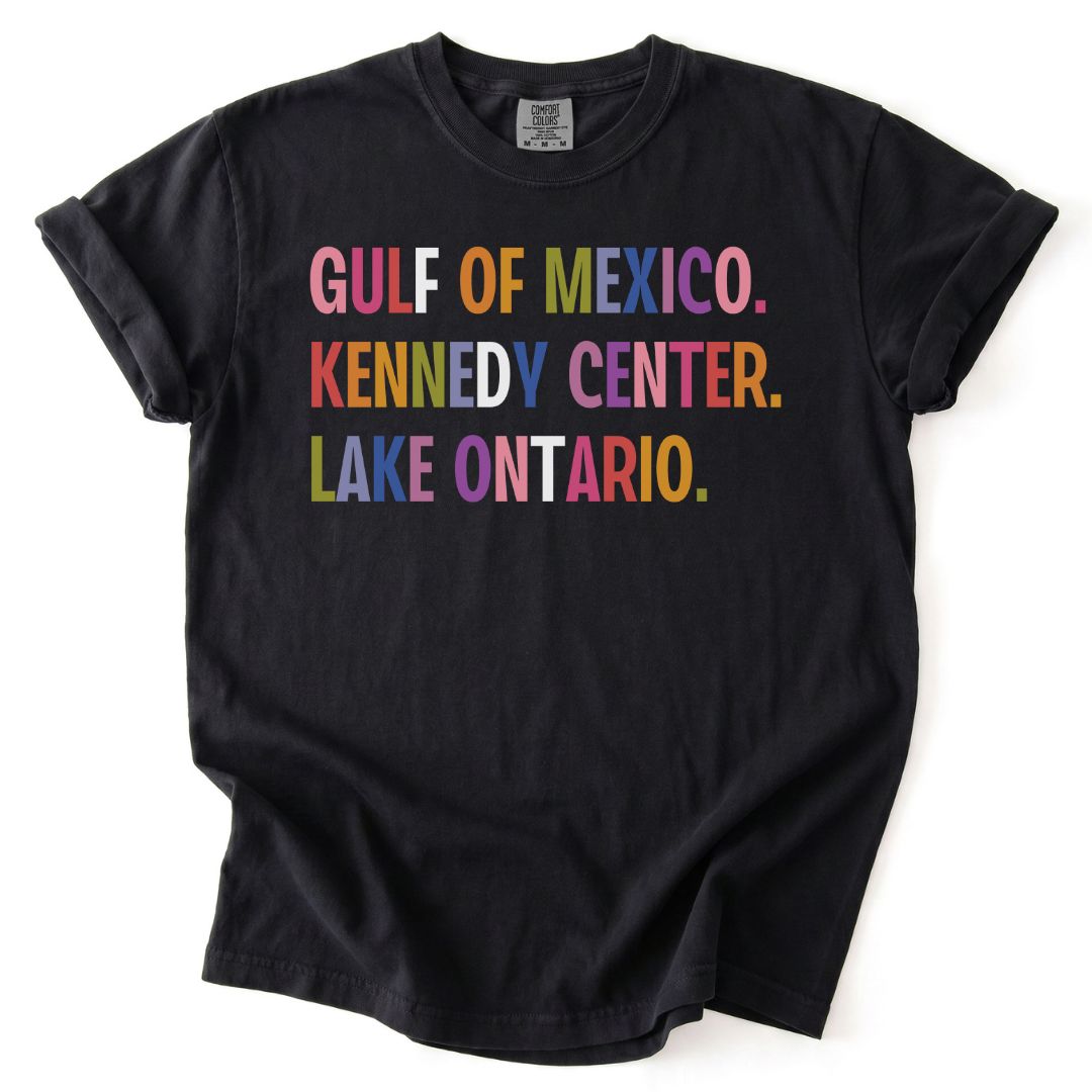 Gulf of Mexico, Kennedy Center, Lake Ontario FDT Tee