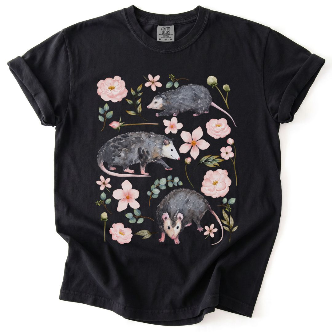 Floral Possum Tee