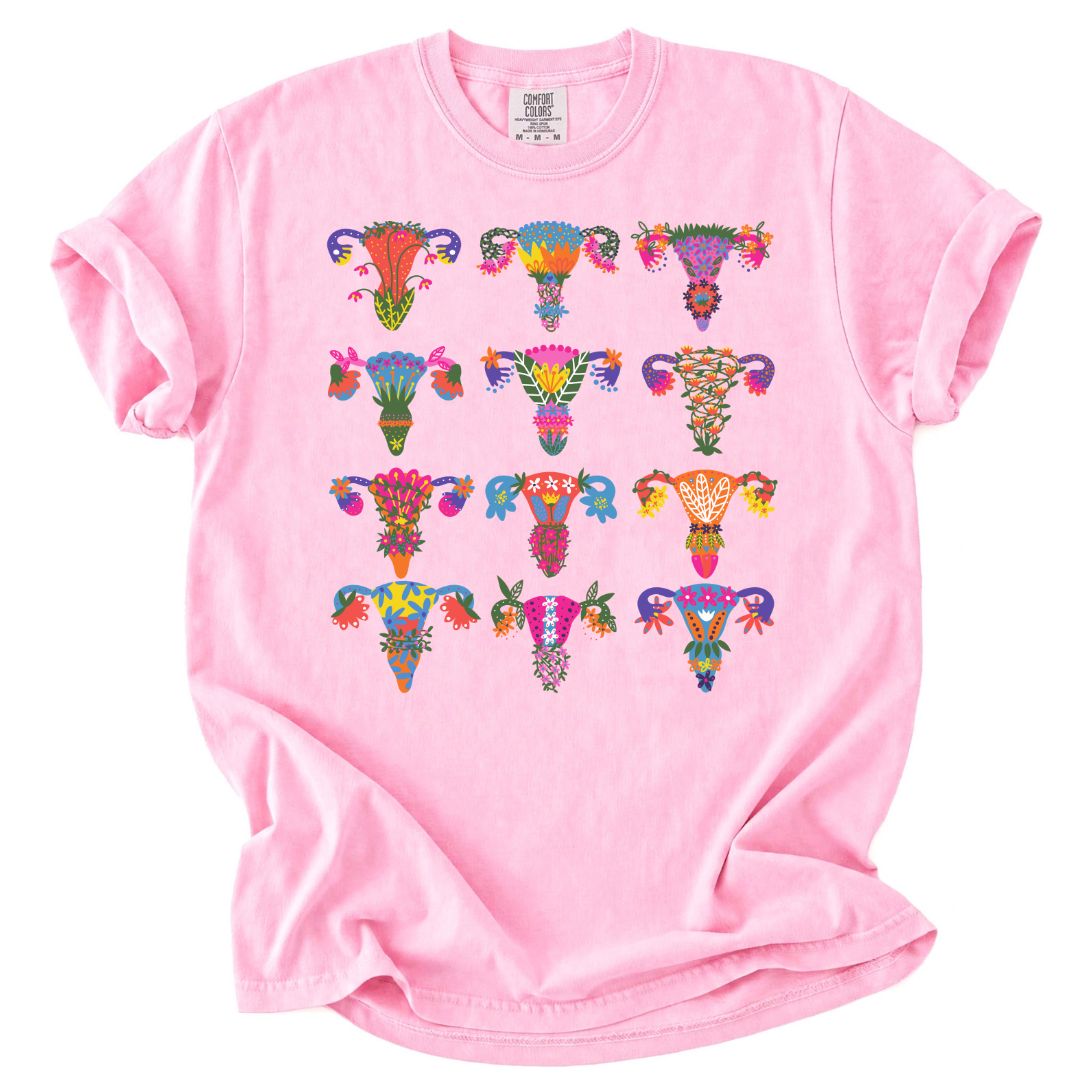 Floral Uterus Tee