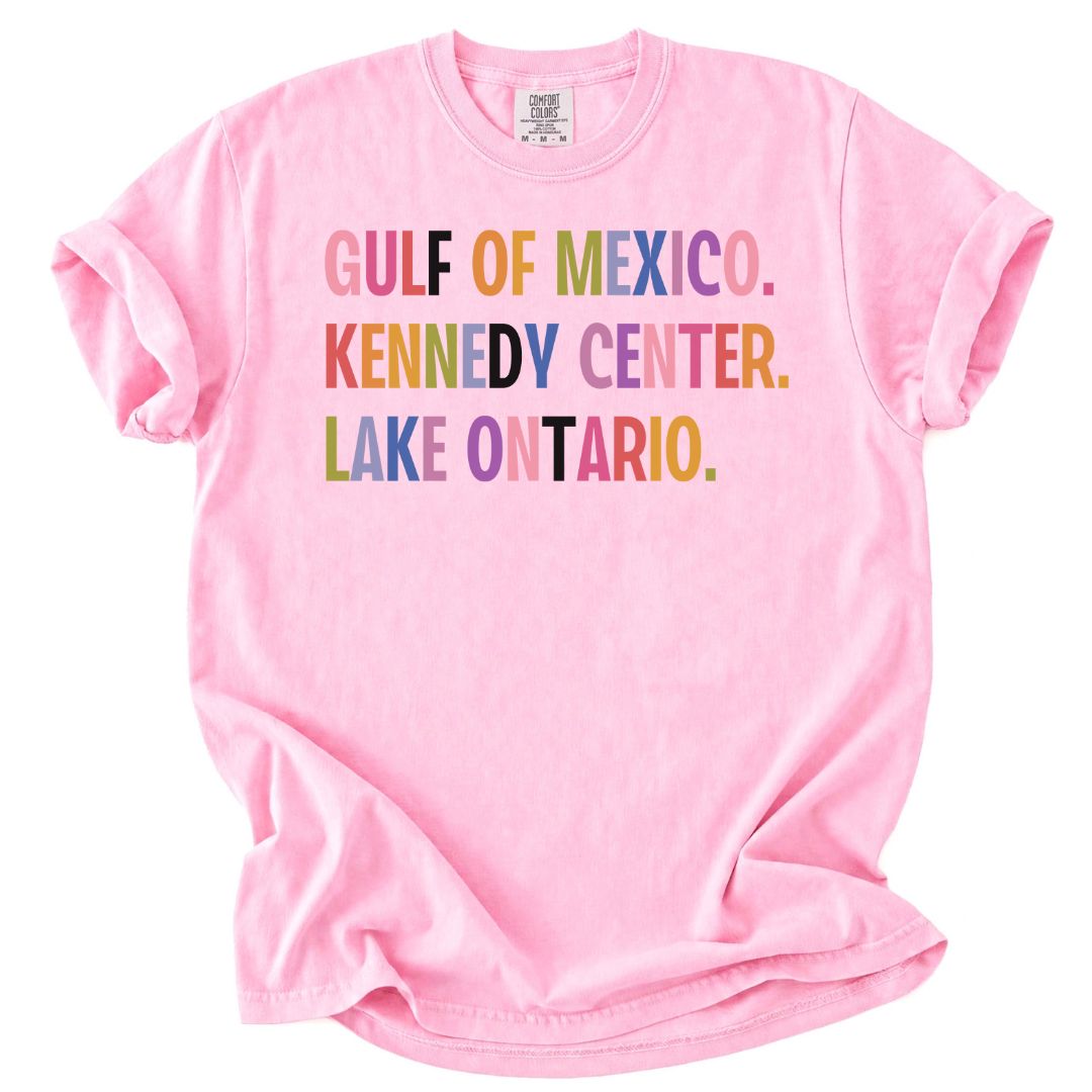 Gulf of Mexico, Kennedy Center, Lake Ontario FDT Tee