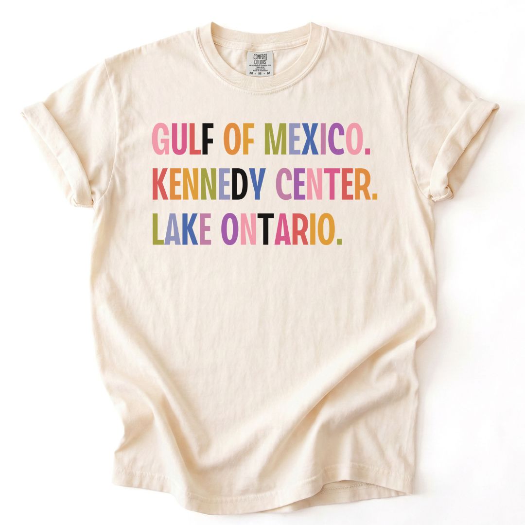 Gulf of Mexico, Kennedy Center, Lake Ontario FDT Tee