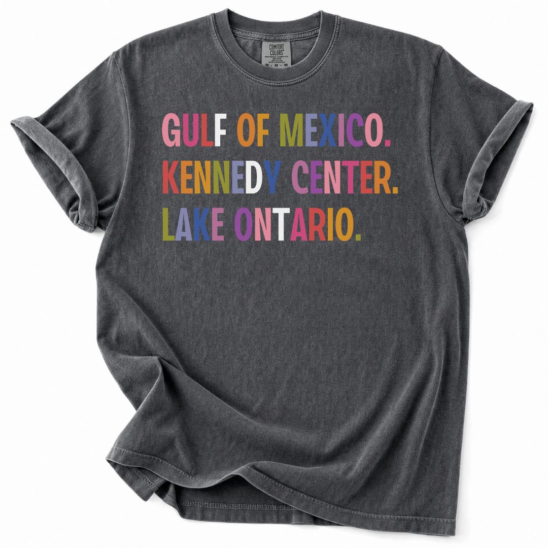 Gulf of Mexico, Kennedy Center, Lake Ontario FDT Tee