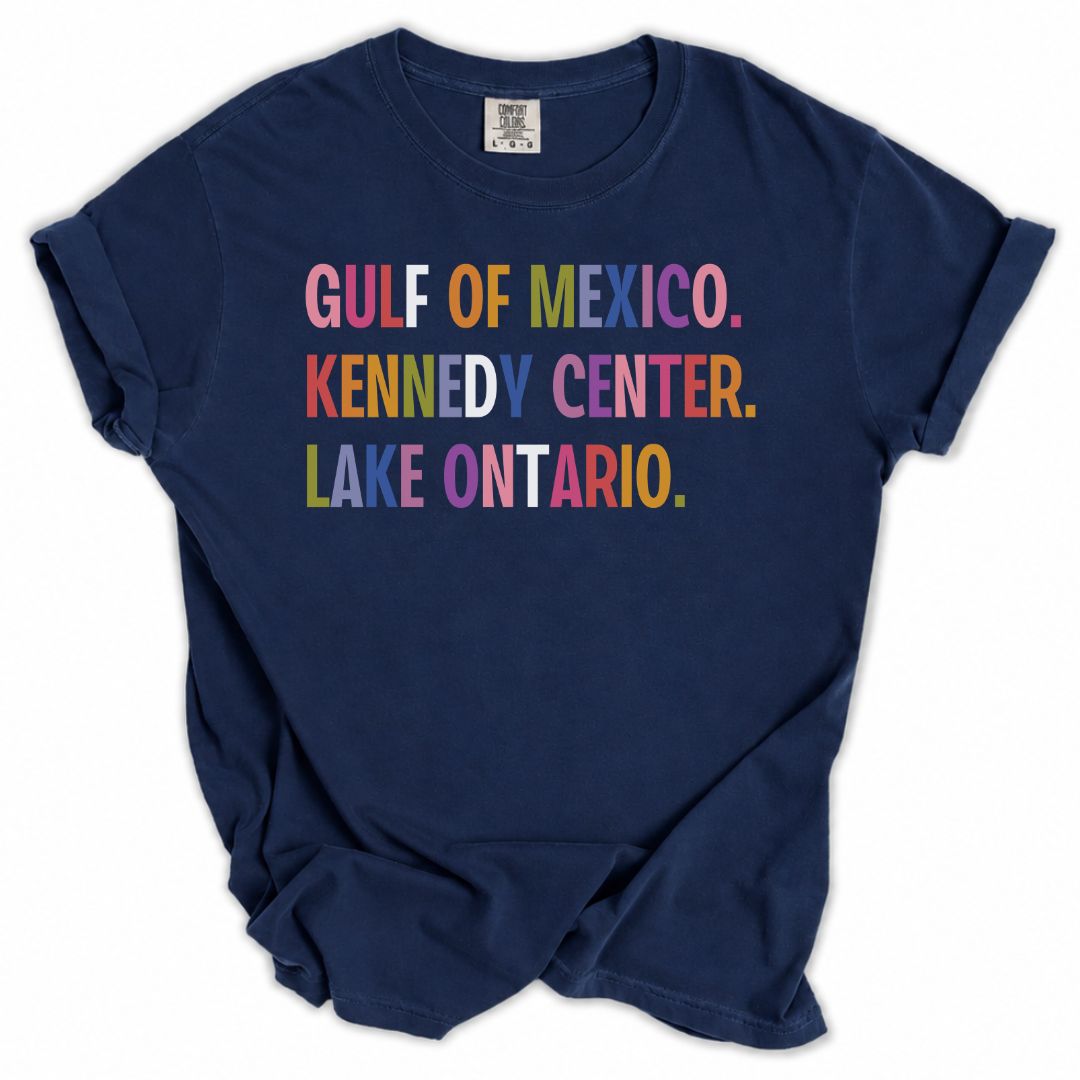 Gulf of Mexico, Kennedy Center, Lake Ontario FDT Tee