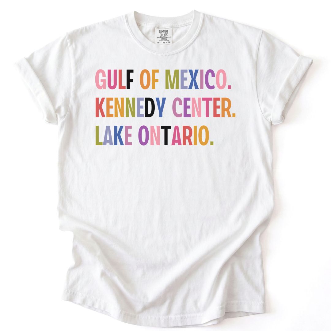 Gulf of Mexico, Kennedy Center, Lake Ontario FDT Tee
